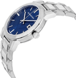  Shop Authentic Burberry The City Blue Dial Silver Steel Strap Watch for Men - BU9031 - Luxxuri