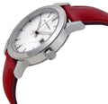  Shop Authentic Burberry The City Silver Dial Red Leather Strap Watch for Women - BU9129 - Luxxuri