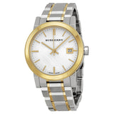  Shop Authentic Burberry The City White Dial Two Tone Steel Strap Watch for Women - BU9115 - Luxxuri