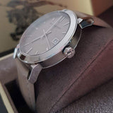  Shop Authentic Burberry The City Silver Dial Beige Leather Strap Unisex Watch - BU9010 - Luxxuri