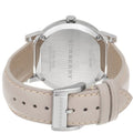  Shop Authentic Burberry The City Silver Dial Beige Leather Strap Unisex Watch - BU9010 - Luxxuri