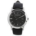  Shop Authentic Burberry The City Grey Dial Black Leather Strap Watch for Men - BU9030 - Luxxuri