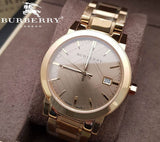  Shop Authentic Burberry The City Gold Dial Gold Steel Strap Watch for Women - BU9033 - Luxxuri