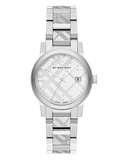  Shop Authentic Burberry The City White Dial Silver Steel Strap Watch for Women - BU9144 - Luxxuri