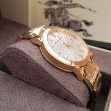  Shop Authentic Burberry The City Silver Dial Gold Steel Strap Unisex Watch - BU9003 - Luxxuri