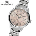  Shop Authentic Burberry The Classic Pink Dial Silver Steel Strap Watch for Women - BU10111 - Luxxuri