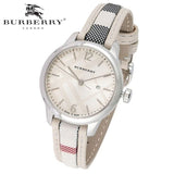  Shop Authentic Burberry The City Silver Dial Brown Leather Strap Watch for Women - BU9136 - Luxxuri