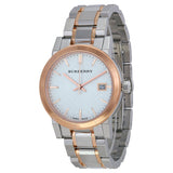  Shop Authentic Burberry The City White Dial Two Tone Steel Strap Watch for Women - BU9105 - Luxxuri