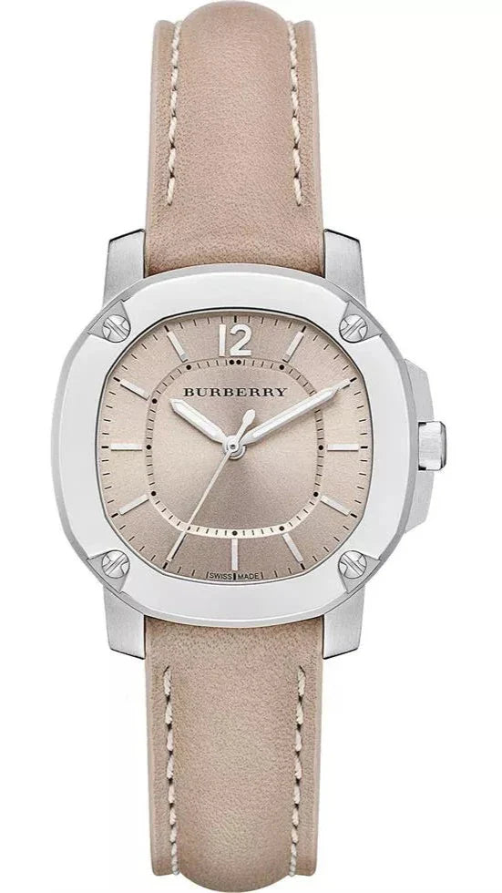 Shop Authentic Burberry The Britain Brown Dial Brown Leather Strap Watch for Women - BBY1700 - Luxxuri