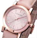  Shop Authentic Burberry The City Gold Dial Beige Leather Strap Watch for Women - BU9210 - Luxxuri