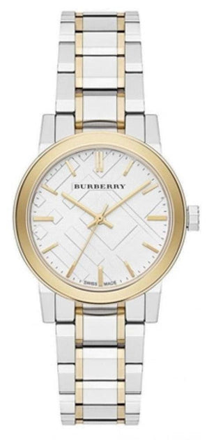  Shop Authentic Burberry The City Silver Dial Two Tone Steel Strap Watch for Women - BU9217 - Luxxuri
