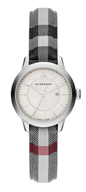  Shop Authentic Burberry Classic Stone Silver Dial Horseberry Black Leather Strap Watch for Women - BU10103 - Luxxuri