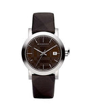  Shop Authentic Burberry Smoked Brown Dial Brown Leather Strap Watch for Women - BU1775 - Luxxuri