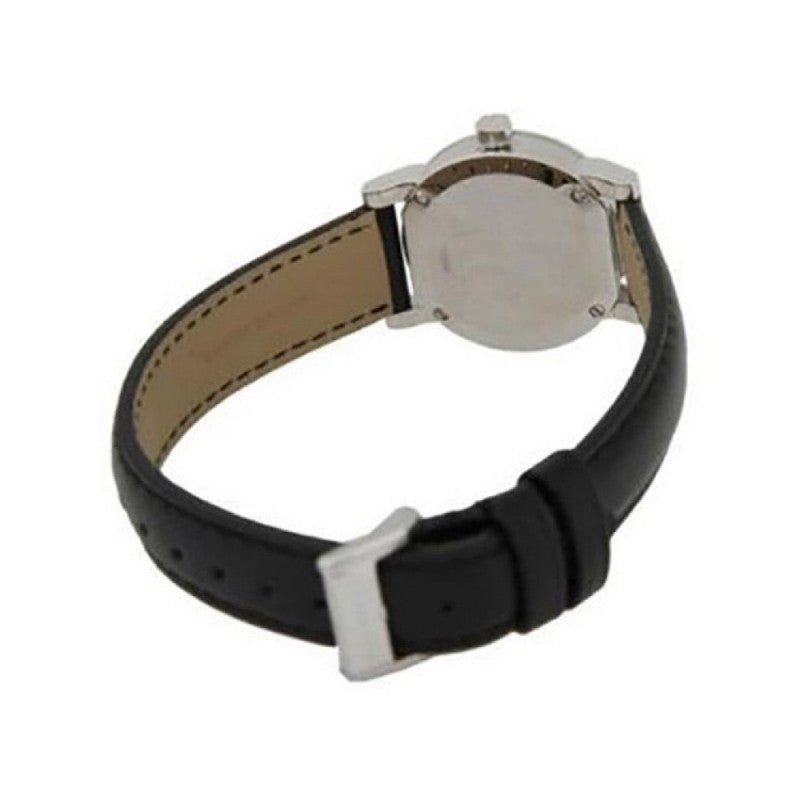  Shop Authentic Burberry The City White Dial Black Leather Strap Watch for Women - BU9206 - Luxxuri