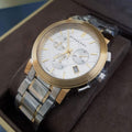  Shop Authentic Burberry The City White Dial Two Tone Steel Strap Watch for Men - BU9751 - Luxxuri