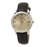  Shop Authentic Burberry The City Gold Dial Brown Leather Strap Watch for Men - BU9011 - Luxxuri