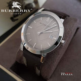  Shop Authentic Burberry The City Grey Dial Leather Strap Watch for Men - BU9020 - Luxxuri