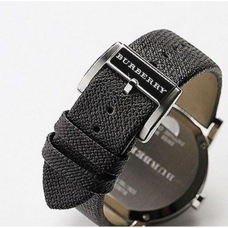  Shop Authentic Burberry Heritage Grey Dial Black Leather Strap Watch for Men - BU9024 - Luxxuri