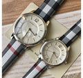  Shop Authentic Burberry The Classic Horseferry Silver Dial Black Leather Strap Watch for Men - BU10002 - Luxxuri