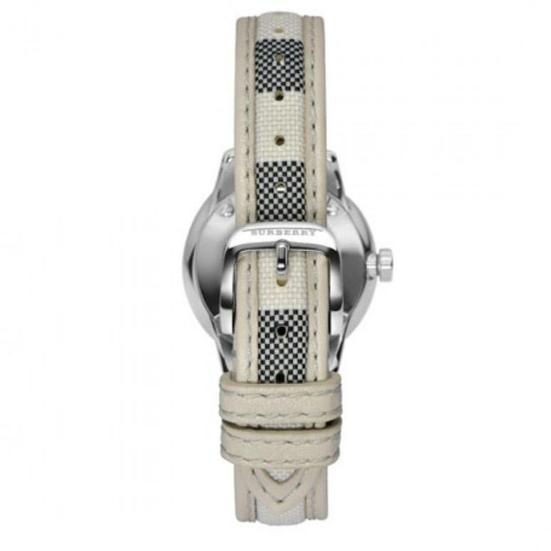  Shop Authentic Burberry Classic Stone Silver Dial Horseberry Black Leather Strap Watch for Women - BU10103 - Luxxuri