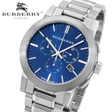  Shop Authentic Burberry The City Blue Dial Silver Steel Strap Watch for Men - BU9363 - Luxxuri