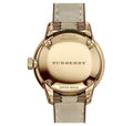  Shop Authentic Burberry The Classic Gold Dial Brown Leather Strap Watch for Women - BU10114 - Luxxuri