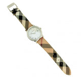  Shop Authentic Burberry The City Silver Dial Brown Leather Strap Watch for Women - BU9025 - Luxxuri