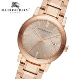  Shop Authentic Burberry The City Rose Gold Dial Rose Gold Steel Strap Watch for Women - BU9034 - Luxxuri
