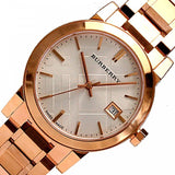  Shop Authentic Burberry The City White Dial Rose Gold Steel Strap Watch for Women - BU9104 - Luxxuri