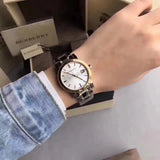  Shop Authentic Burberry The City White Dial Two Tone Steel Strap Watch for Women - BU9115 - Luxxuri