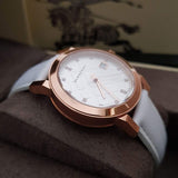  Shop Authentic Burberry The City Diamonds White Dial White Leather Strap Watch for Women - BU9130 - Luxxuri