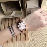  Shop Authentic Burberry The City Rose Gold Dial Rose Gold Steel Strap Watch for Women - BU9135 - Luxxuri