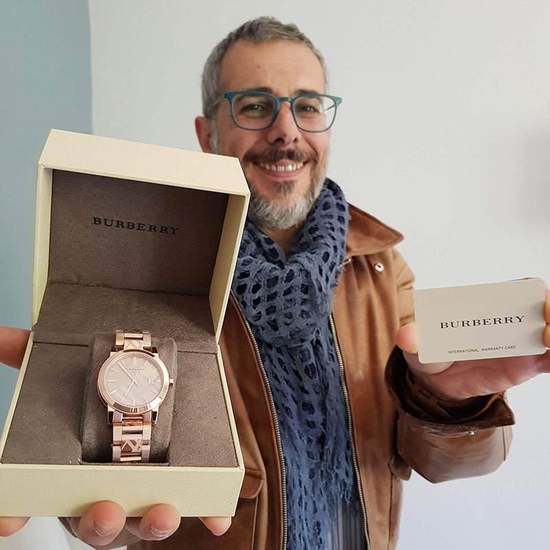  Shop Authentic Burberry The City Rose Gold Dial Rose Gold Steel Strap Watch for Women - BU9146 - Luxxuri