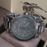  Shop Authentic Burberry The City Grey Dial Gunmetal Grey Steel Strap Watch for Men - BU9354 - Luxxuri