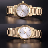  Shop Authentic Burberry Heritage White Dial Gold Steel Strap Watch for Women - BU9203 - Luxxuri