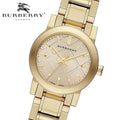  Shop Authentic Burberry The City Gold Dial Gold Steel Strap Watch for Women - BU9227 - Luxxuri