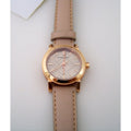  Shop Authentic Burberry The City Gold Dial Beige Leather Strap Watch for Women - BU9210 - Luxxuri