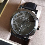  Shop Authentic Burberry The City Black Dial Black Leather Strap Watch for Men - BU9364 - Luxxuri