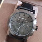  Shop Authentic Burberry The City Black Dial Black Leather Strap Watch for Men - BU9364 - Luxxuri