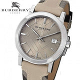  Shop Authentic Burberry The City Beige Dial Tan Leather Strap Watch for Women - BU9021 - Luxxuri
