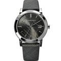  Shop Authentic Burberry The City Grey Dial Black Leather Strap Watch for Men - BU9030 - Luxxuri