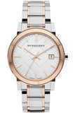  Shop Authentic Burberry The City Diamonds White Dial Two Tone Steel Strap Watch for Women - BU9127 - Luxxuri