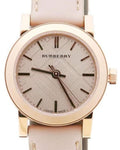  Shop Authentic Burberry The City Gold Dial Beige Leather Strap Watch for Women - BU9210 - Luxxuri
