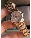  Shop Authentic Burberry The City Rose Gold Dial Rose Gold Steel Strap Watch for Women - BU9235 - Luxxuri