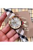  Shop Authentic Burberry Heritage Silver Dial Leather Strap Watch for Women - BU1398 - Luxxuri