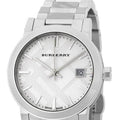  Shop Authentic Burberry The City White Dial Silver Steel Strap Watch for Women - BU9144 - Luxxuri