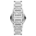 Shop Authentic Burberry The City White Dial Silver Steel Strap Watch for Women - BU9144 - Luxxuri