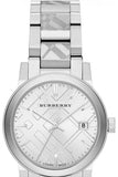  Shop Authentic Burberry The City White Dial Silver Steel Strap Watch for Women - BU9144 - Luxxuri