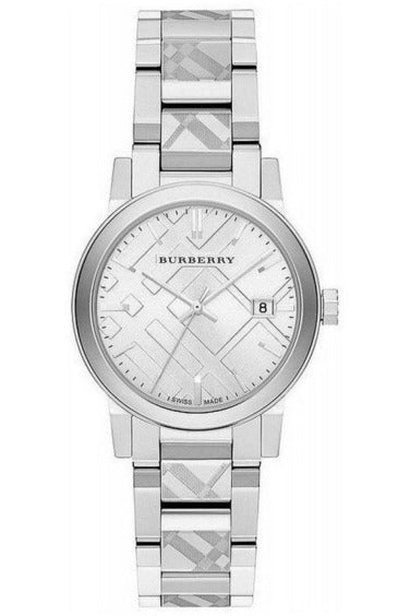  Shop Authentic Burberry The City Diamonds Silver Dial Silver Steel Strap Watch for Women - BU9125 - Luxxuri