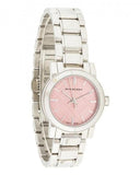  Shop Authentic Burberry The City Diamonds Pink Dial Silver Steel Strap Watch for Women - BU9231 - Luxxuri